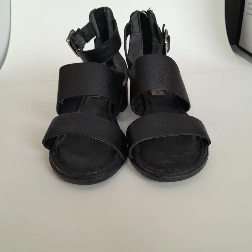 Women Steven Madden Shoes Black Strappy Heel Size 6.5M